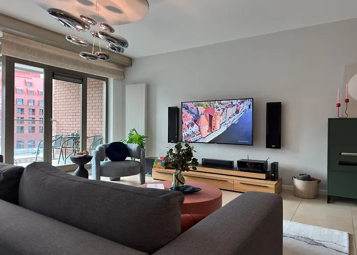 Apartmán Waterlane Krolowa Kier I 2 Sypialnie I 3 Lazienki I Basen - Comfy Gdaňsk